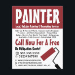 モダンはっきりした画家&デコレータ広告ーズ チラシ<br><div class="desc">はっきりしたモダンPainter & Decorator広告 Flyer by The Business Card Store.</div>