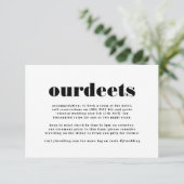 モダンはっきりした白黒の詳細詳細 エンクロージャーカード (スタンド正面)