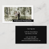 モダンはっきりした白黒パーソナライズされた 名刺 (正面/裏面)