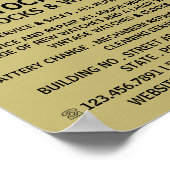 モダンはっきりした科広告医 ポスター (角)