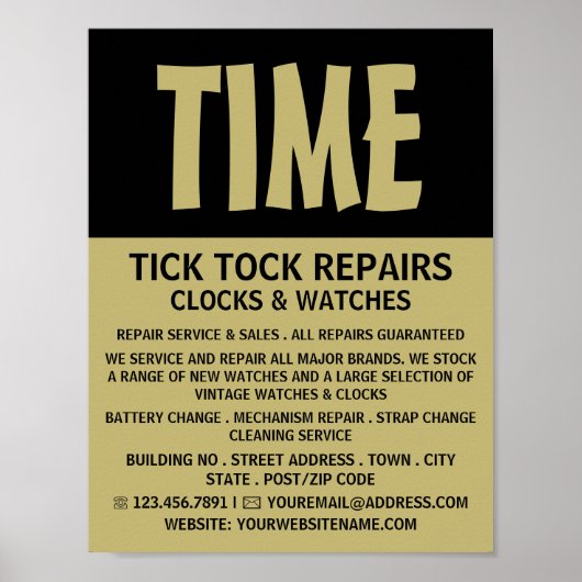 モダンはっきりした科広告医 ポスター (正面)