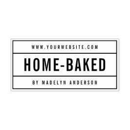 モダンはっきりした縁ど名Webサイトのホー焼いたム セルフインキングスタンプ