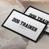 モダンはっきりした縁ど犬の訓練の名刺 名刺