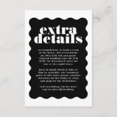 モダンはっきりした縁ど白黒詳細 エンクロージャーカード (正面)