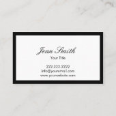 モダンはっきりした縁どPET NANNY名刺 名刺 (裏面)