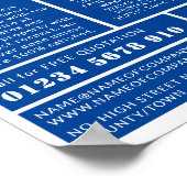 モダンはっきりした配管工広告管 ポスター (角)