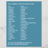 モダンはっきりした魚市場 チラシ (裏面)