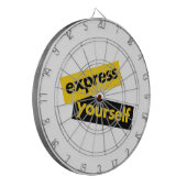 モダンはっきりした鮮やか自分の図表現 ダーツボード (正面左)