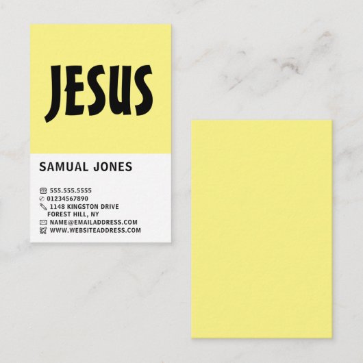 モダンはっきりした,キリスト教,宗教 名刺 (正面/裏面)