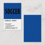 モダンはっきりした、サッカー選手/コーチ/リファレンス 名刺 (正面/裏面)