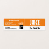 モダンはっきりした,ジュースのバー,詳細 名刺 (外部フラット)