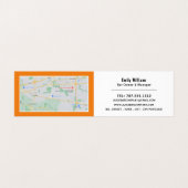 モダンはっきりした,ジュースのバー,詳細 名刺 (内部フラット)