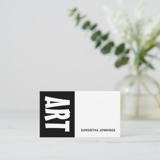 モダンはっきりした、プロフェッショナル 名刺 (スタンド正面)