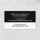 モダンはっきりした、プロフェッショナル 名刺 (裏面)