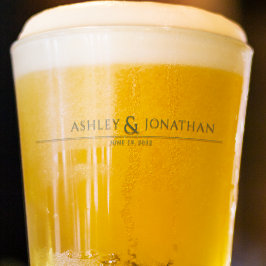 モダンはっきりした&ミニマ結婚リスト タンブラーグラス