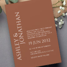 モダンはっきりした&ミニマ結婚リスト