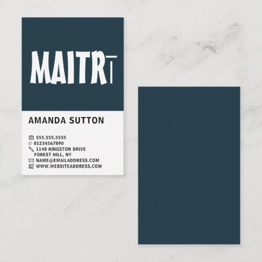 モダンはっきりした，仏教，仏教 名刺 (正面/裏面)