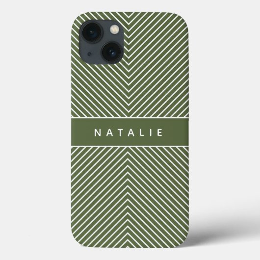 モダンはっきりした，図形ストライプ幾何学パーソナライズされた Case-Mate iPhoneケース (裏面)