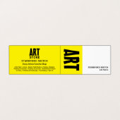 モダンはっきりしたArt Supplies Store,詳細 名刺 (外部フラット)