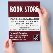 モダンはっきりしたBook Store 広告's チラシ (手)