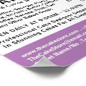 モダンはっきりしたCakery Cake 広告 Store ポスター (角)