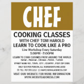 モダンはっきりしたChef、料理クラス広告ズ チラシ (正面)