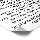 モダンはっきりしたChef、料理クラス広告ズ ポスター (角)