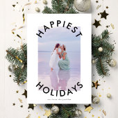 モダンはっきりしたChristmas Scriptエレガント Photo シーズンカード