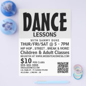 モダンはっきりしたDance Lesson 広告's Flyer チラシ (シングル)