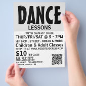 モダンはっきりしたDance Lesson 広告's Flyer チラシ (手)