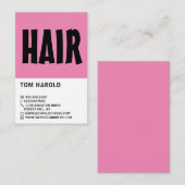 モダンはっきりしたHair & Cosics 名刺 (正面/裏面)