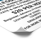 モダンはっきりしたKeyboard, Piano Lessons ポスター (角)