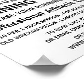 モダンはっきりしたLesson Advert ポスター (角)