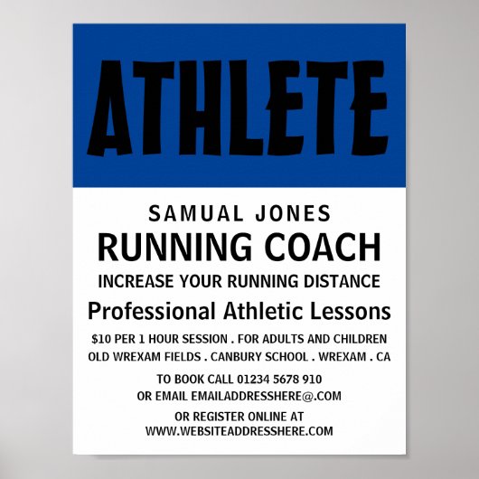 モダンはっきりしたLesson Advert ポスター (正面)