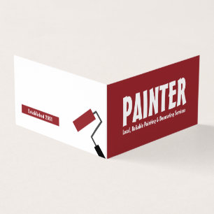 モダンはっきりしたPainter & Decorator写真 名刺