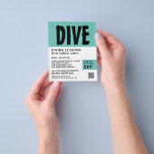 モダンはっきりしたScuba Diving Lesson 広告's チラシ (手)