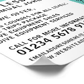 モダンはっきりしたScuba Diving Lesson 広告's ポスター (角)