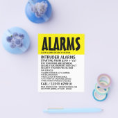 モダンはっきりしたSecurity Alarm Service広告の チラシ (シングル)