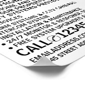 モダンはっきりしたSecurity Alarm Service広告の ポスター (角)