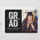 モダンはっきりしたSilver GRADスタイリッシュ Photo Gradation 案内状 (正面)