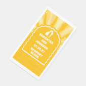 モダンはっきりしたSunshine Yellow Wavy Arch結婚's (コーナー)