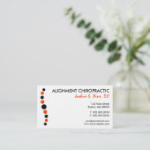 モダンはカイロプラクティックの名刺に点を打ちます 名刺 (スタンド正面)