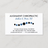 モダンはカイロプラクティックの名刺に点を打ちます 名刺 (正面)