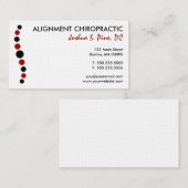 モダンはカイロプラクティックの名刺に点を打ちます 名刺 (正面/裏面)