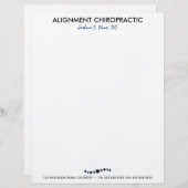 モダンはカイロプラクティックレターヘッドに点を打ちます レターヘッド (正面/裏面)