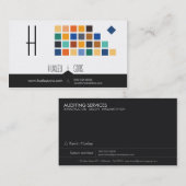 モダンはシリーズNo.3名刺をタイルを張ります 名刺 (正面/裏面)