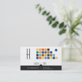 モダンはシリーズNo.3名刺をタイルを張ります 名刺 (スタンド正面)