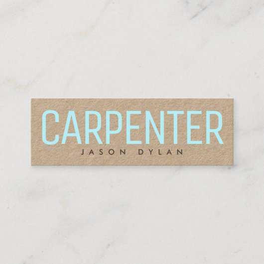 モダンはスタイルの巨大な文字カバーを制作しました スキニー名刺 (正面)