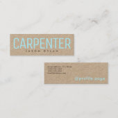 モダンはスタイルの巨大な文字カバーを制作しました スキニー名刺 (正面/裏面)