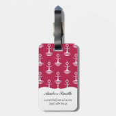 モダンはパターンを固定します ラゲッジタグ (裏面縦)